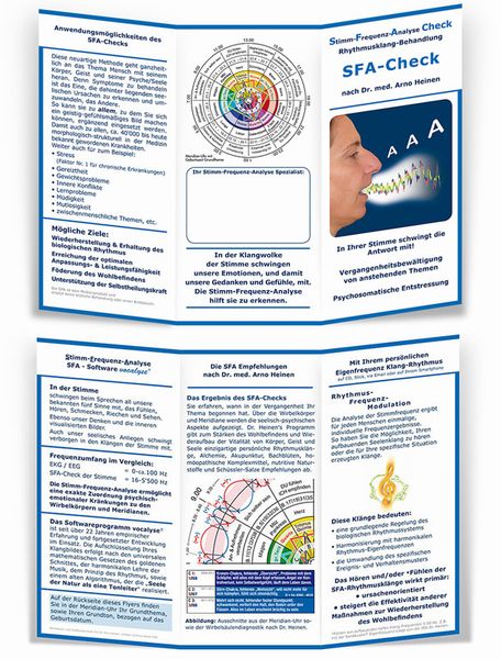 Stimm-Frequenz-Analyse SFA-Check Flyer