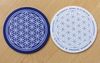 Glas-Untersetzer mit Blume des Lebens 10 St. Glas-Untersetzer mit Blume des Lebens 10 St.