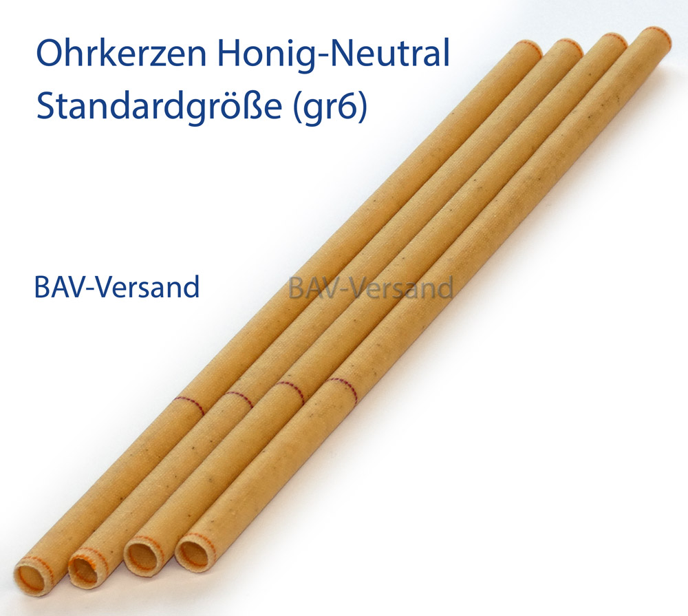 Schwarzwald-Ohrkerzen Honig-Neutral